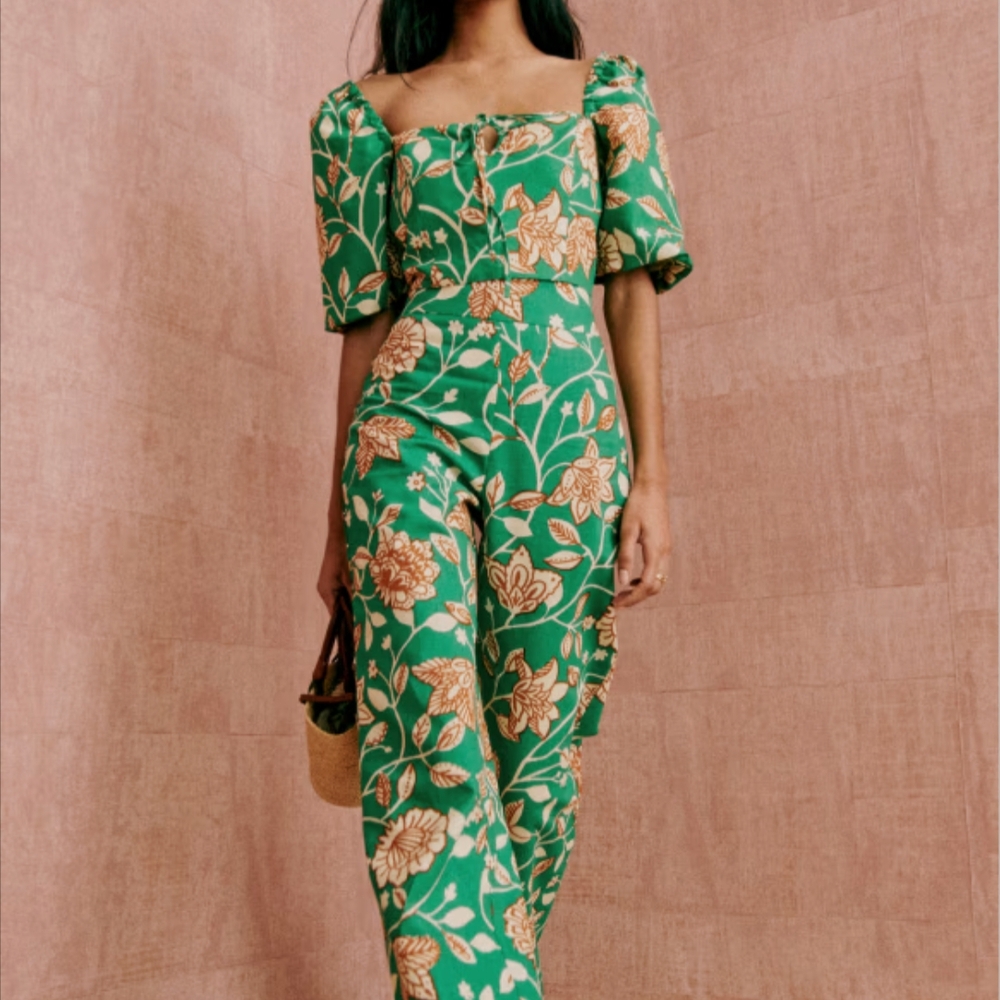 Sezane Baptisto Trousers in Gemini Print